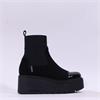 Marco Moreo Vale Stretch Toe Cap Boot - Black Suede